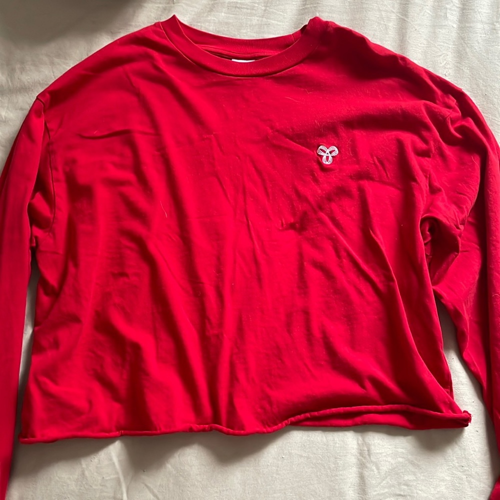 ARITZIA cropped long sleeve tee M - Picture 1 of 4